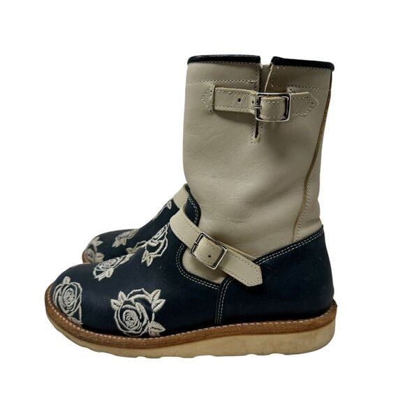 Patrick Winget Two Thousand Never 6 Boots Embroidered Floral USA Made Mens READ - Picture 6 of 16
